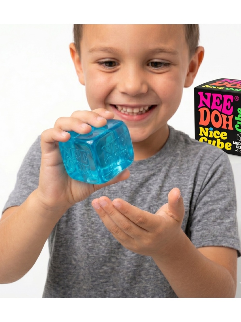 PURPLE Schylling NeeDoh Nice Cube Sensory Fidget Squish Toy Blue 2.25" Authentic - Picture 5 of 5